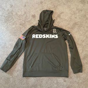Nike Therma Fit Redskins R Words Salute to Service Hoodie Sweatshirt Medium